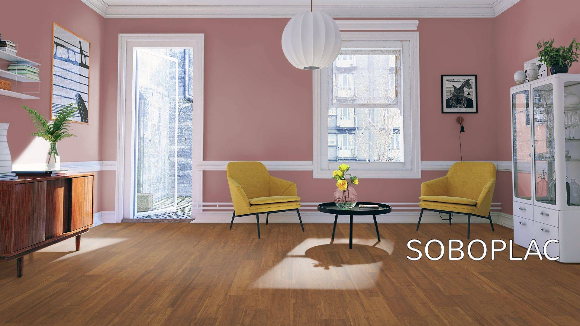 11M2 PARQUET BAMBOU CAFE TRESSE