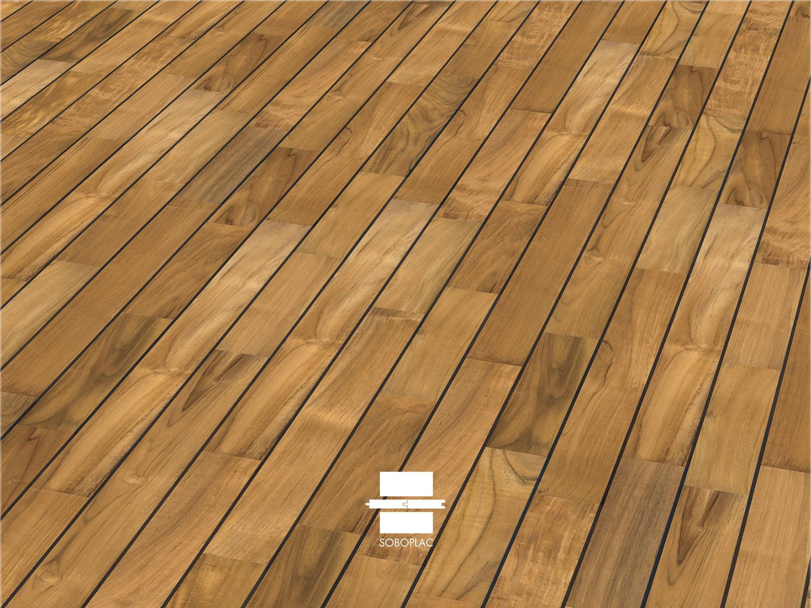 EXOTIQUES TECK INDO PU INTEGRE HUILE 12X90