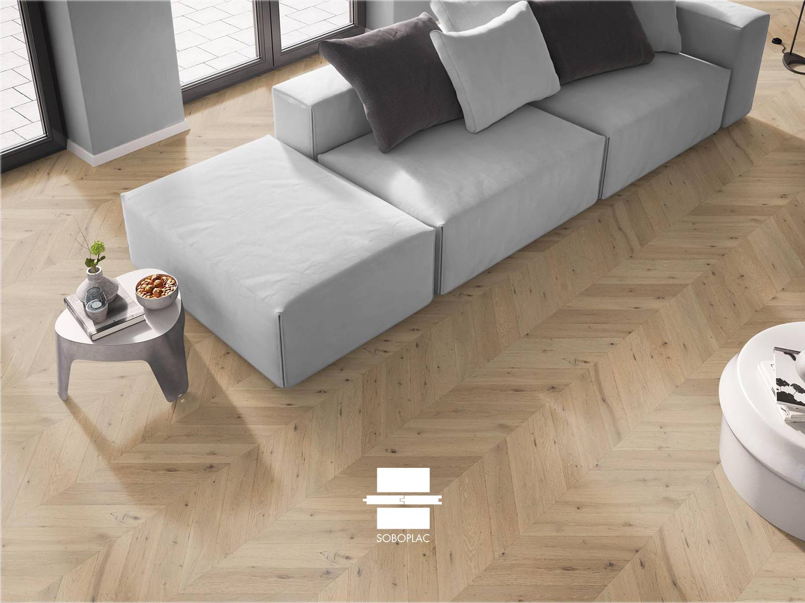Découvrez notre parquet contrecollé Amboise de la collection Geometrik