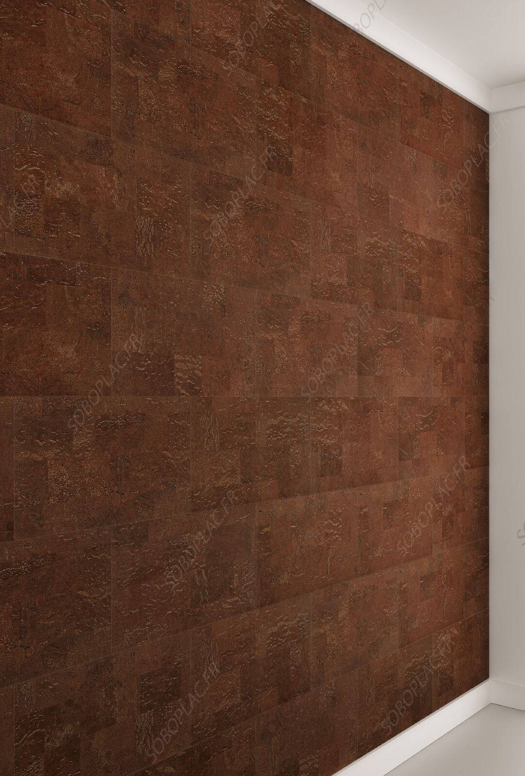 REVETEMENT MURAL LIEGE VOUGA NUT BROWN