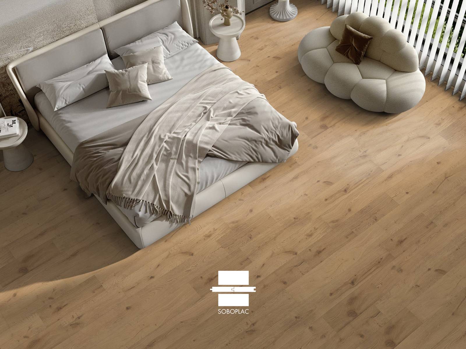 O'Tantik Torréfié Kiaro - Parquet contrecollé chêne huilé - Réf K25-T
