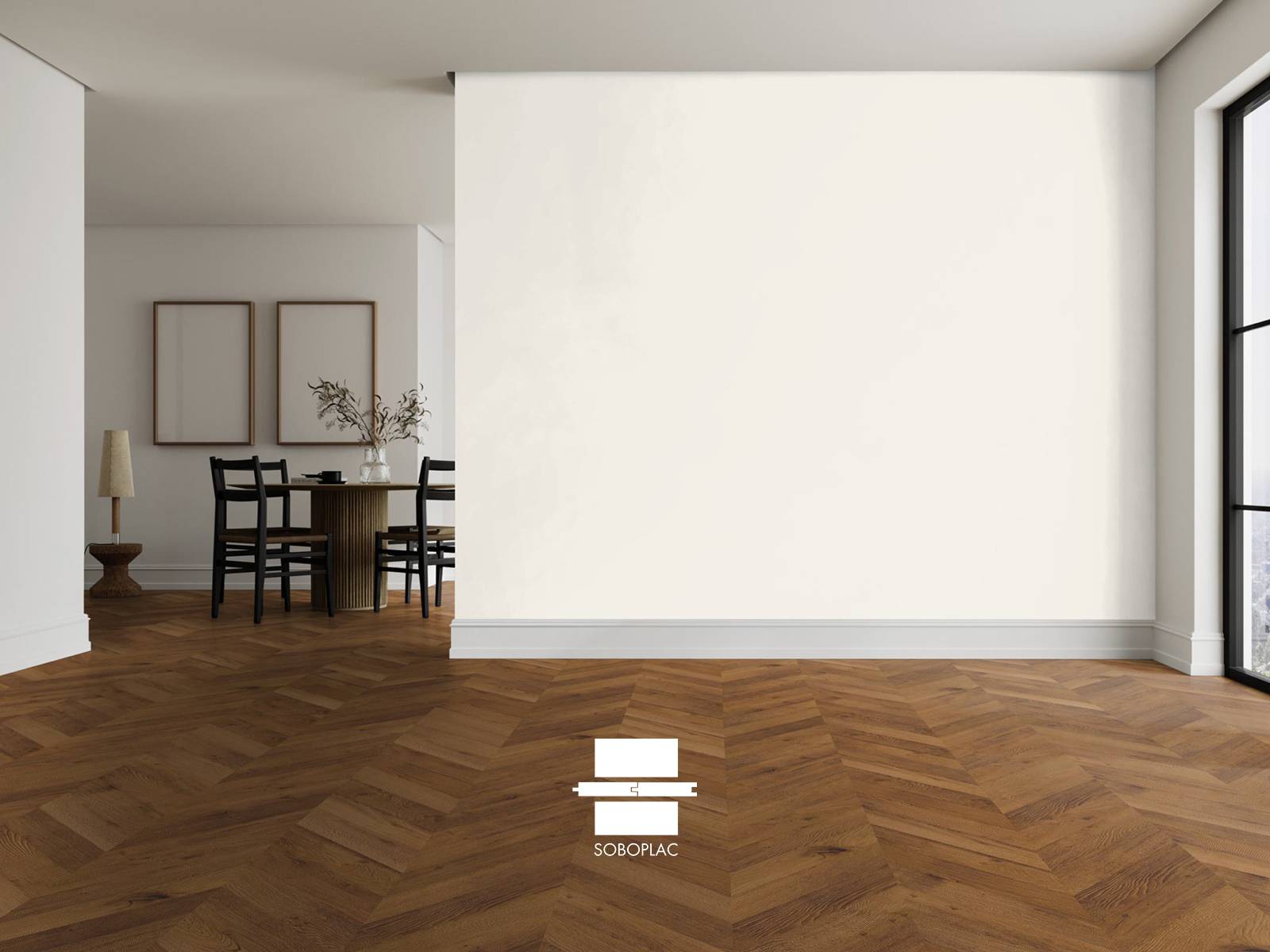 O'Tantik Torréfié Voluto Point de Hongrie - Parquet contrecollé chêne huilé - Réf VPH30-T