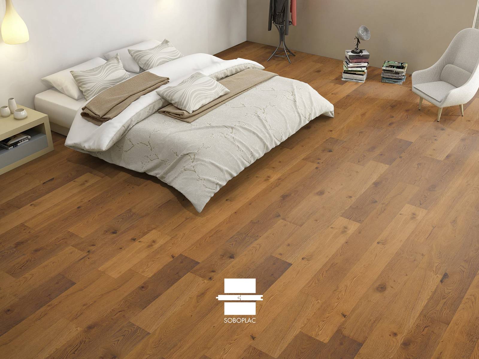 L'élégance intemporelle du chêne torréfié et huilé brun. À retrouver chez nos revendeurs à Albertville.