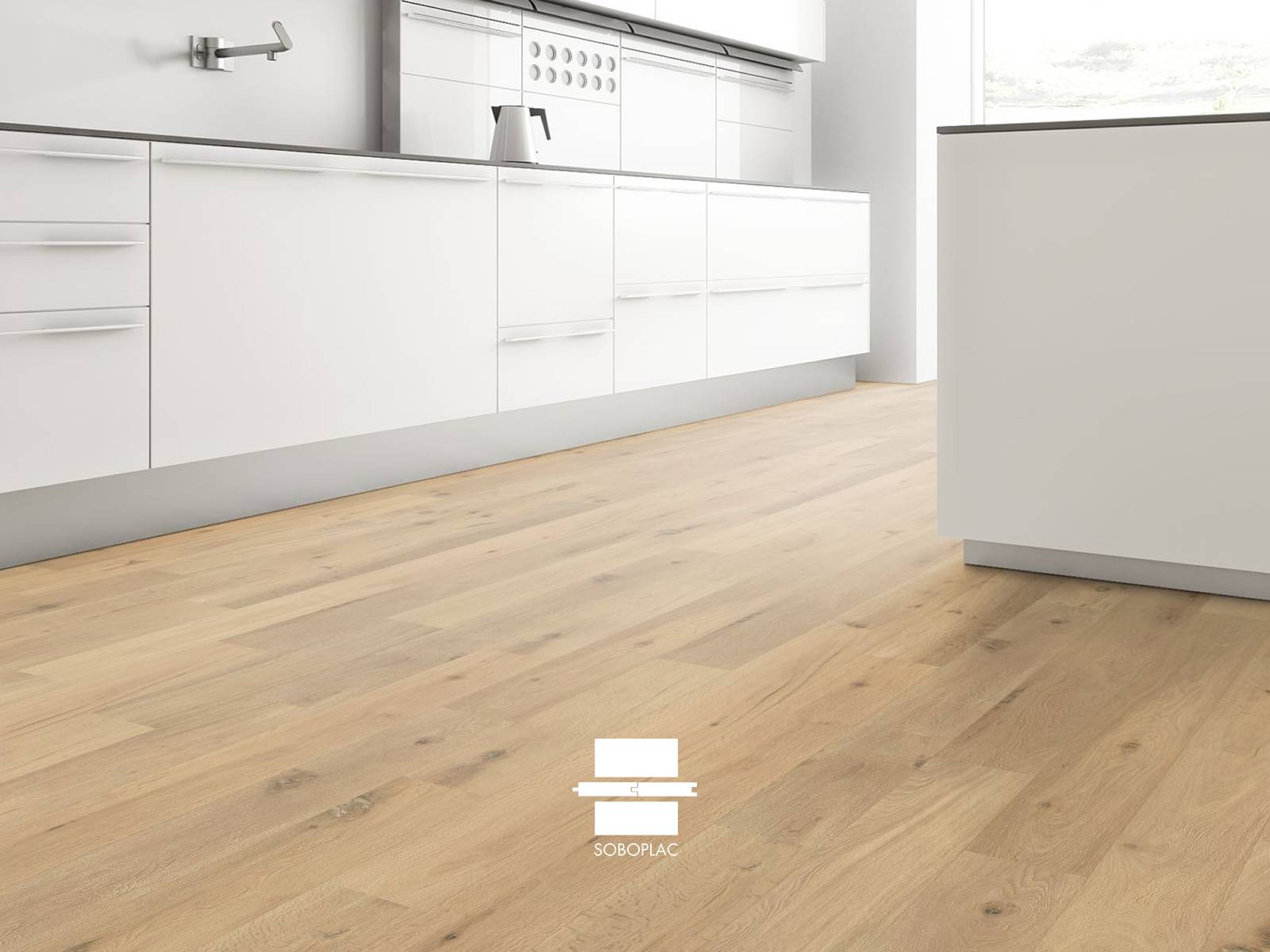 O'Tantik Boréal - Parquet contrecollé chêne verni - Réf B63R