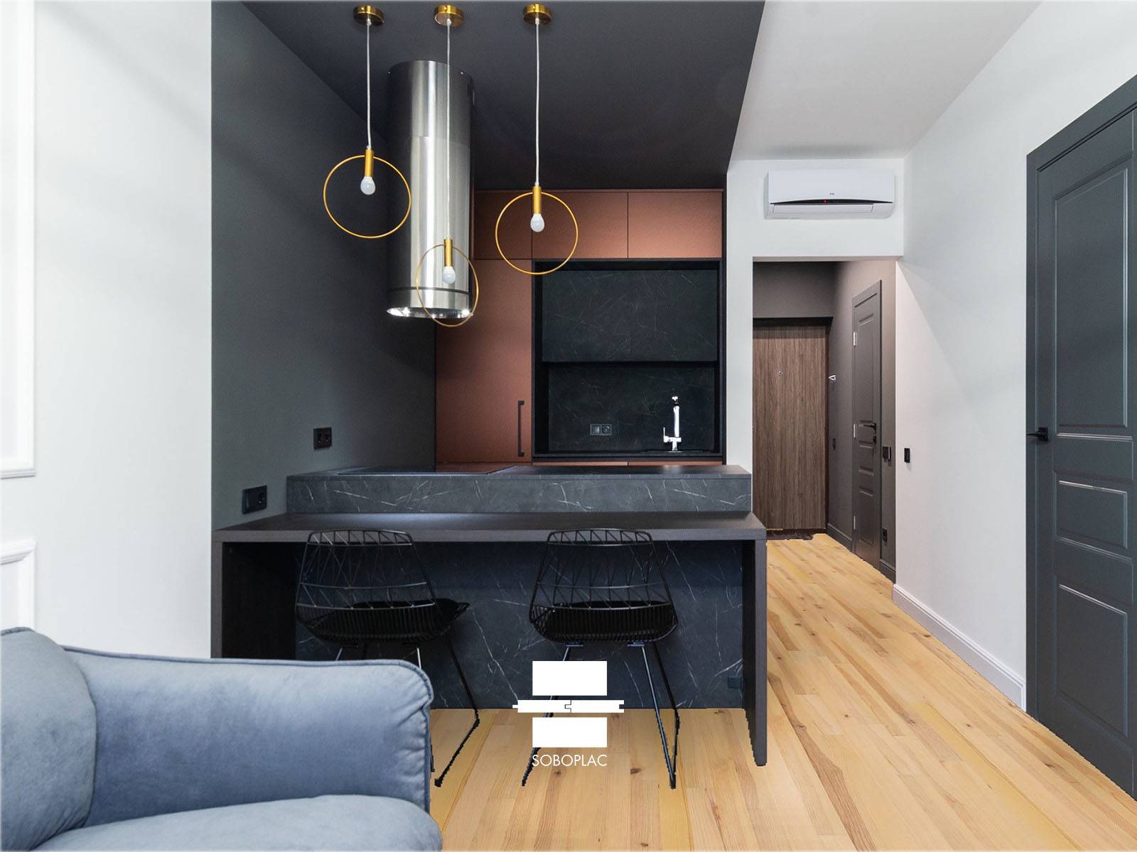 PARQUET PITCH PIN MASSIF BRUT 19X83