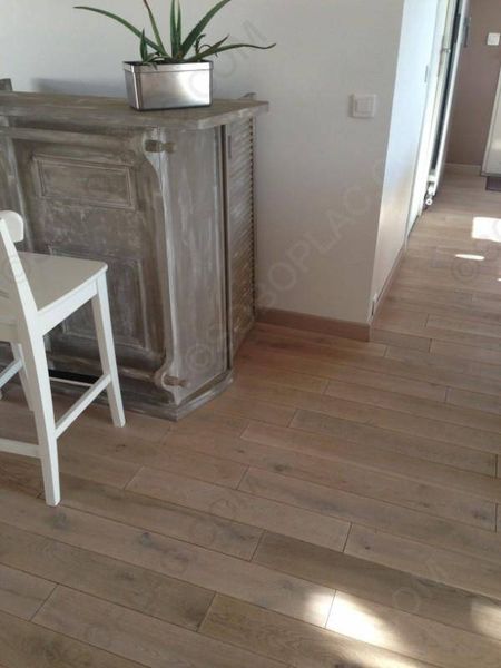 Promo fin de lot: 14M2 !!! PARQUET CHENE MASSIF HUILE BLANC 15X120 HERITAGE PEFC (ÉPUISÉ)