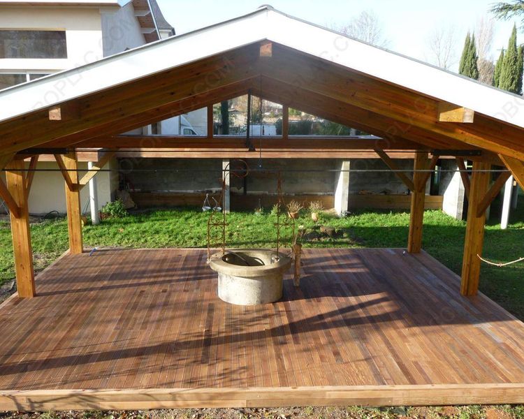 TERRASSE IPE FIXATION INVISIBLE FACE LISSE SEC SECHOIR ÉPUISÉ