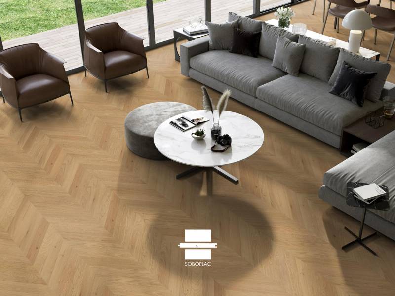 Access Geometrik Haussmann Access - Parquet contrecollé chêne verni - Réf GHV382