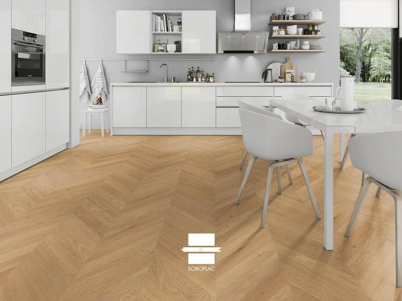 Access Geometrik Haussmann Access - Parquet contrecollé chêne verni - Réf GHV382