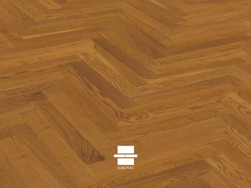 Access Geometrik Tourny Havane Access - Parquet contrecollé chêne huilé - Réf GTV187