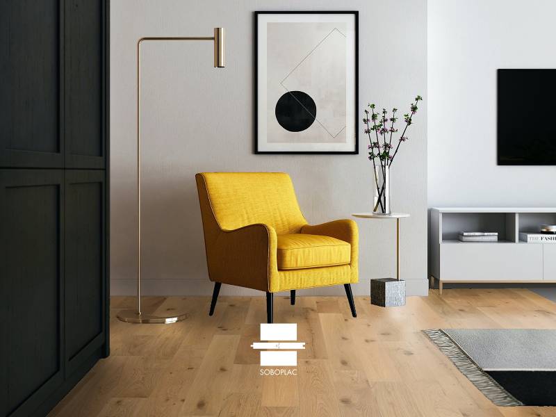 Access Huilé Naturel - Parquet contrecollé chêne huilé - Réf AHE801