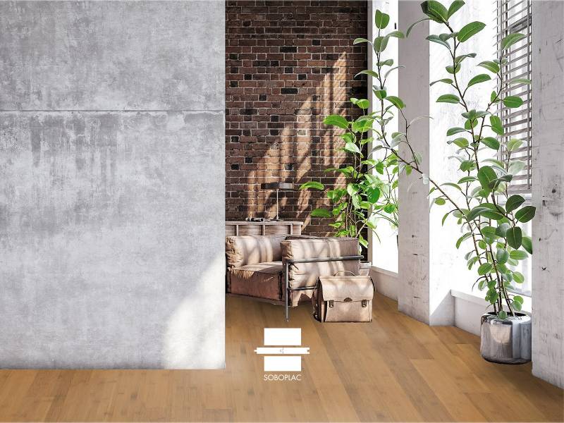 PARQUET BAMBOU AMBRE VERNI HORIZONTAL