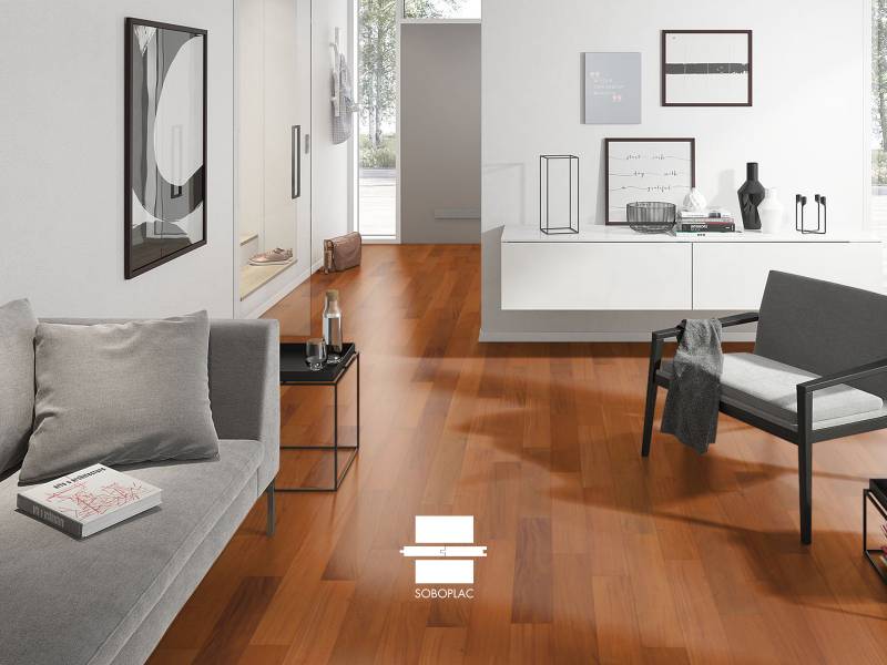 Exotique Acajou 12x120 - Parquet massif huilé UV