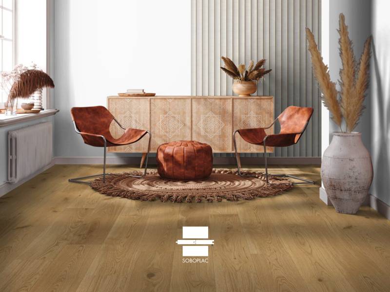 Expert Dune 180 Ru-A - Parquet contrecollé chêne verni - Réf EDX037