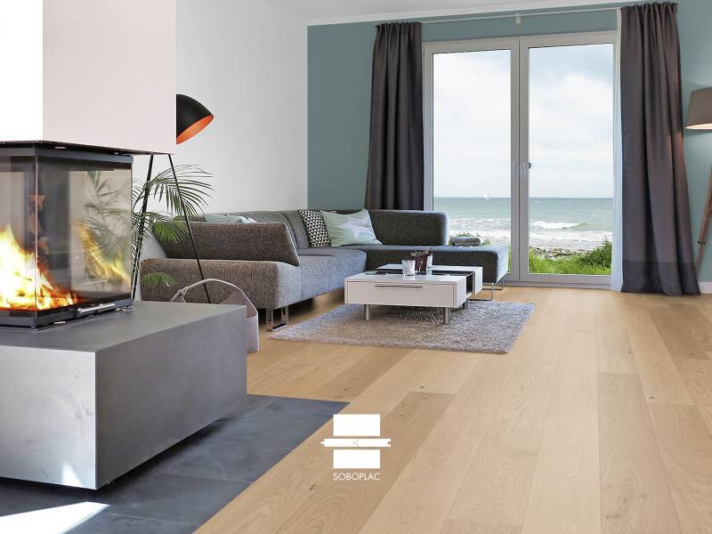 Expert Premium Perle - Parquet contrecollé chêne huilé - Réf EPP021