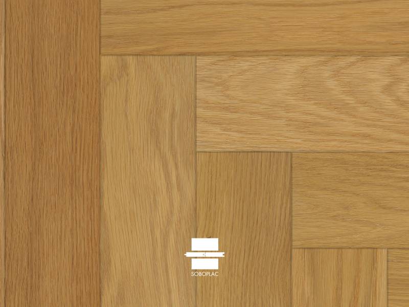 CONTRECOLLE CHENE GEOMETRIK BATON ROMPU PATINA 14X90