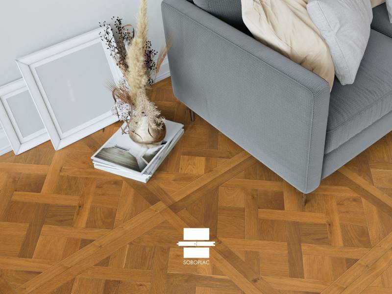 Dalles de Versailles Fumé, collection Geometrik