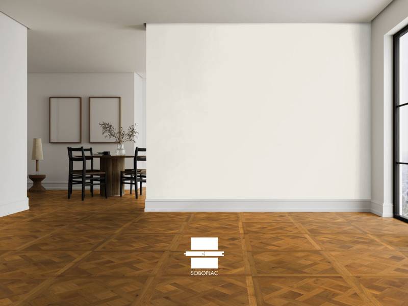 CONTRECOLLE CHENE GEOMETRIK DALLES VERSAILLES FUMÉ