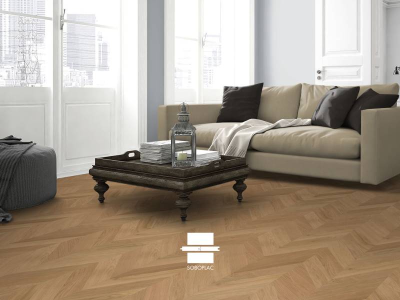 PARQUET POINT DE HONGRIE MASSIF 45° 14X90