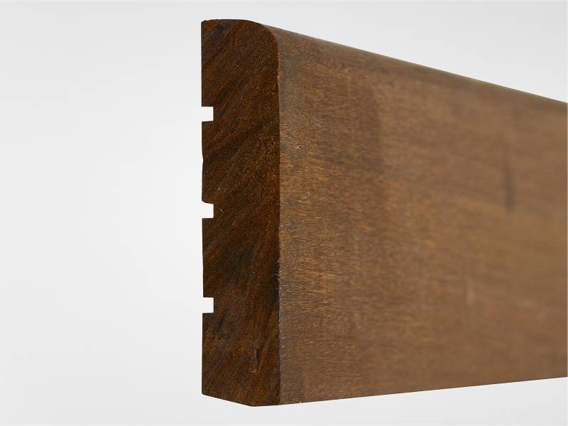 PLINTHE BOIS MASSIF IPE BRUT PRE-PONCE