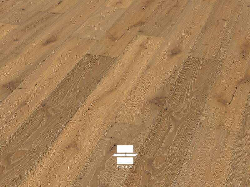 O'Tantik Chanvre - Parquet contrecollé chêne huilé - Réf CV14-R