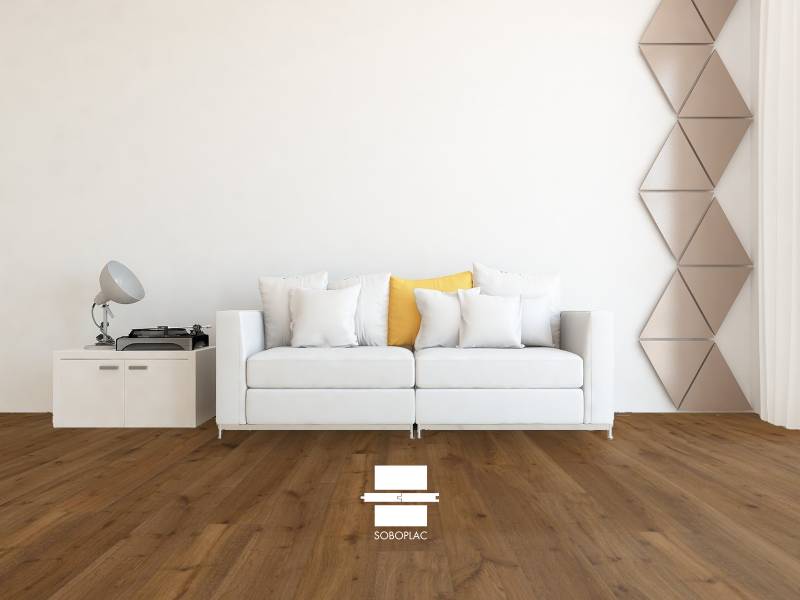 Dans le sud-ouest, retrouvez le parquet contrecollé O'Tantik Borde (réf B520R) en chêne huilé.