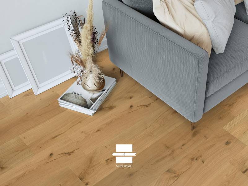 Promotion Presto - Parquet contrecollé chêne verni - Réf PPR409