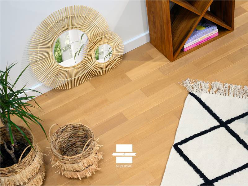 Pin Merkusii verni teinté chêne mat, une essence avec un choix Pr Bis