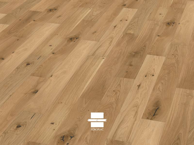 Explorez le parquet contrecollé huilé idéal pour votre projet immobilier : le modèle Aurore de la collection Promotion, disponible chez nos distributeurs à Rennes.