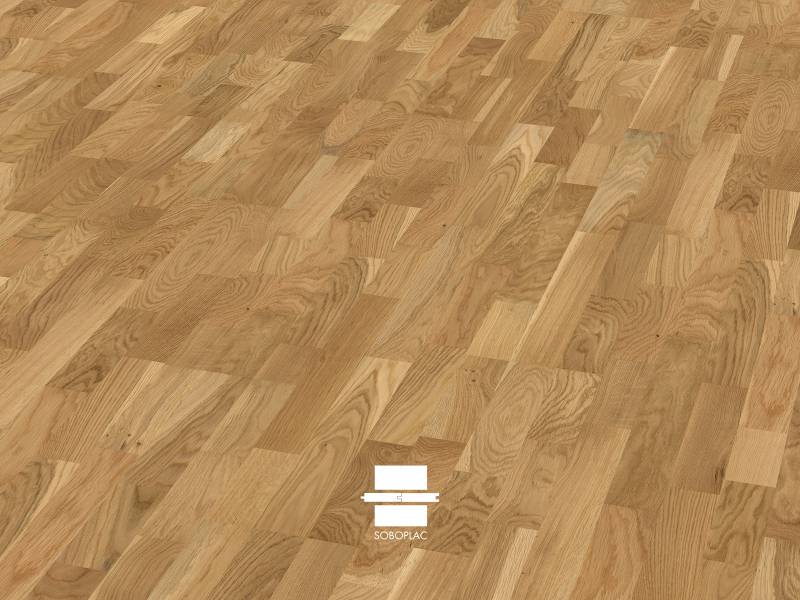 Venez admirer notre référence Trinité de la gamme Promotion, un parquet verni contrecollé chêne disponible partout en France