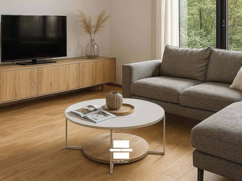 Roc Chêne Borie - Revêtement de sol hybride chêne naturel sur base minérale verni - Réf ROB885