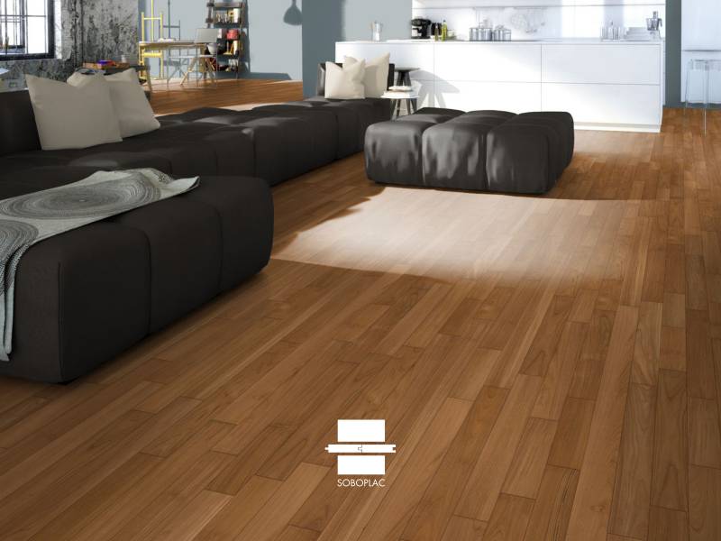 PARQUET CONTRECOLLÉ TECK HUILE 120