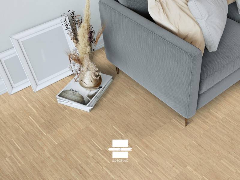 Héritage Graphique Sur chant 24 x 8 x 120 - Parquet chêne massif brut